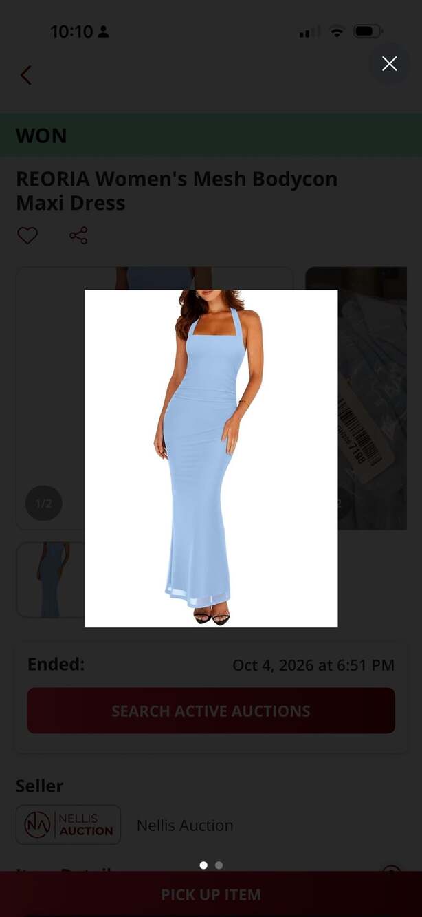 Baby Blue Mesh Bodycon Maxi Dress